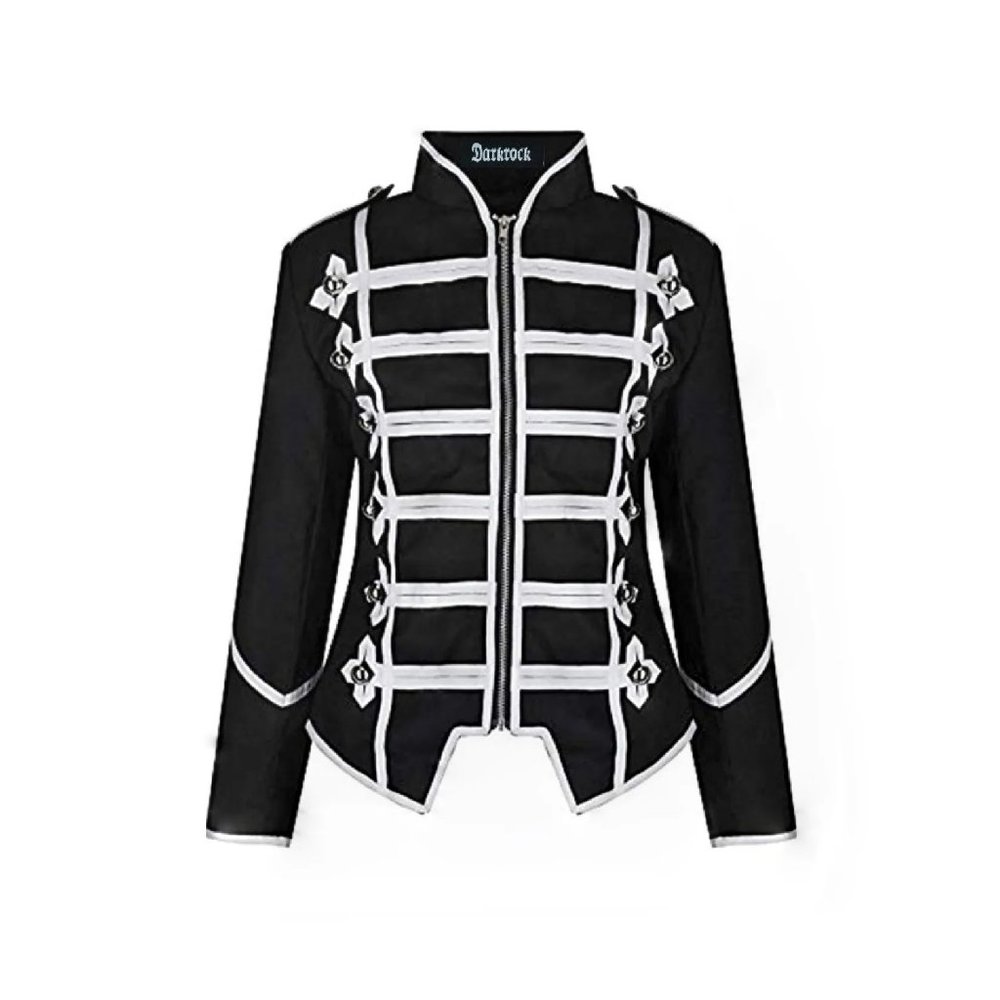 Women’s Black Silver Parade Ladies Jacket